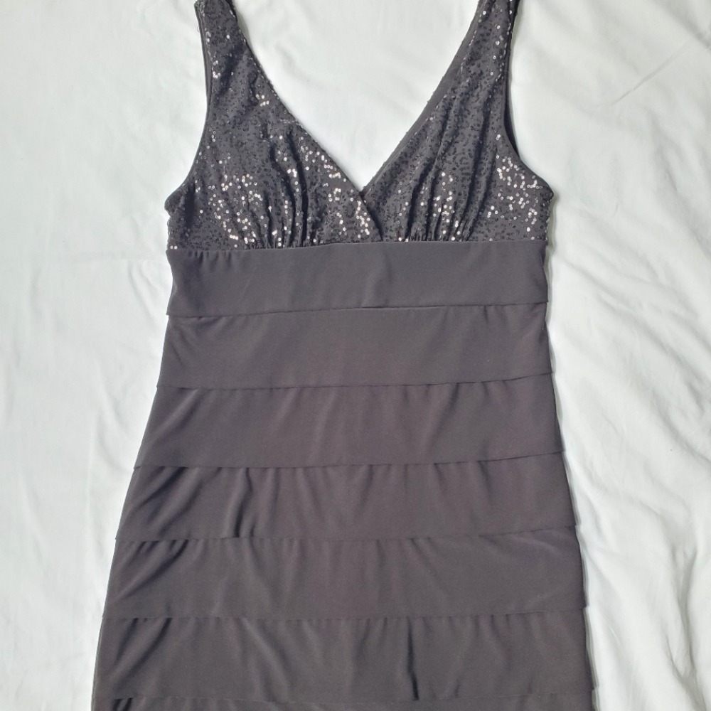 Black sequin Size 14 Dress Barn Collection